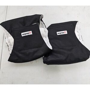 2 pack - Wegreeco dog diaper covers, size M, black